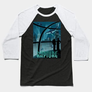 Bioshock Rapture Poster (no border) Baseball T-Shirt